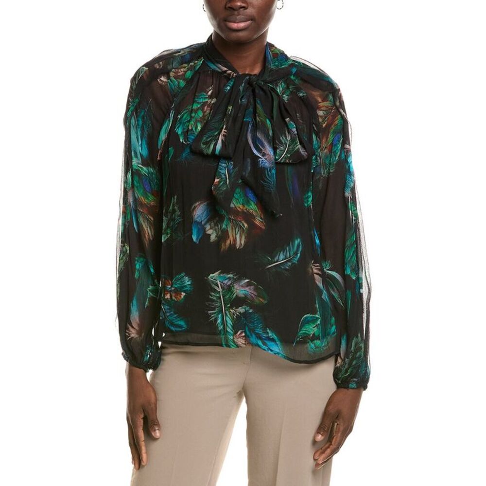 Marc Cain Womens  Printed Blouse, Green